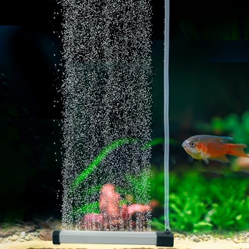 hygger Aquarium Bubble Strip Nano Air Bubble Curtain Wall Aquarium Air Stone Kit Quiet High Dissolved Oxygen Diffuser Fish Tank Bubbler Decorations for Freshwater Saltwater 59 Inch - Image 1