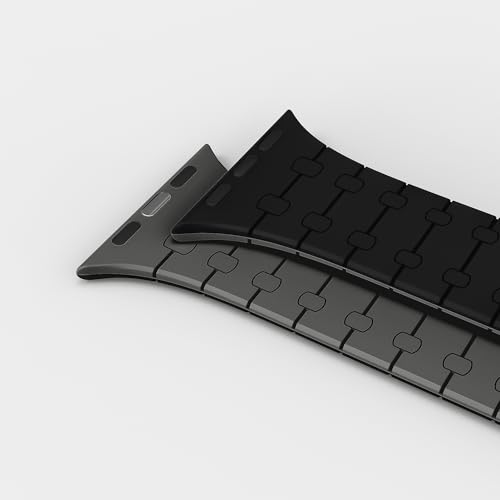 DailyObjects Mag Grip Loop Watch Strap Compatible with Apple Watch Series 9/8/7 (45mm) | Series SE2/6/SE/5/4 (44mm) | Series10 46mm | Ultra/Ultra 2 Black -Watch Not Included - Image 4