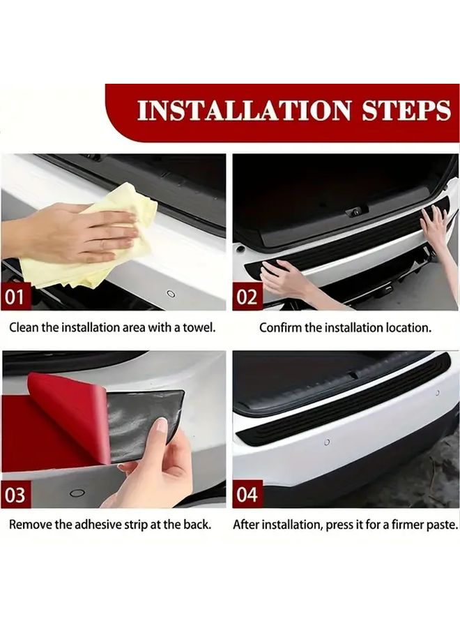 Rubber Car Door Edge Protector Bumper Guard 40.94 Inch Anti Scratch Easy Install - Image 5
