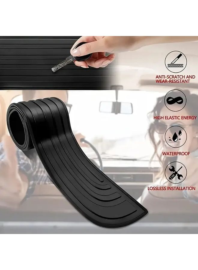 Rubber Car Door Edge Protector Bumper Guard 40.94 Inch Anti Scratch Easy Install - Image 2