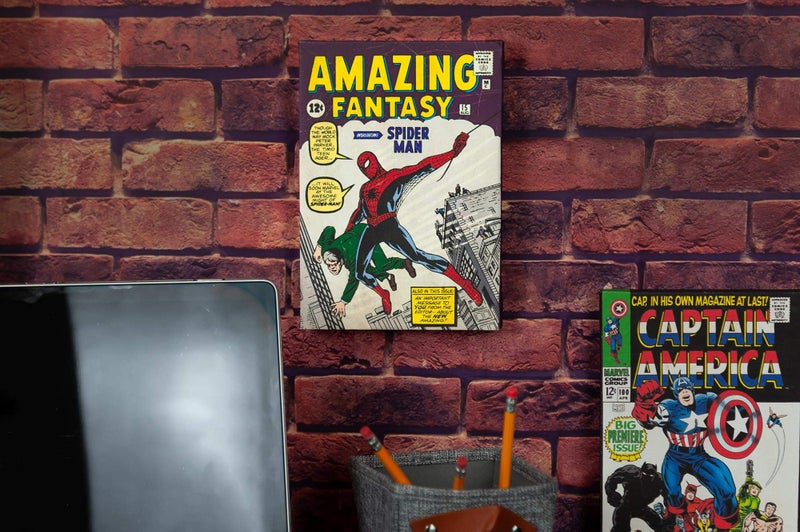سبايدر مان Marvel Comics Spider-Man Fantasy Fantasy #15 Comic Book Canvas Art | ملصق Spider-Man القابل للتحصيل | تبلغ مساحتها 9 × 5 بوصات - Image 4