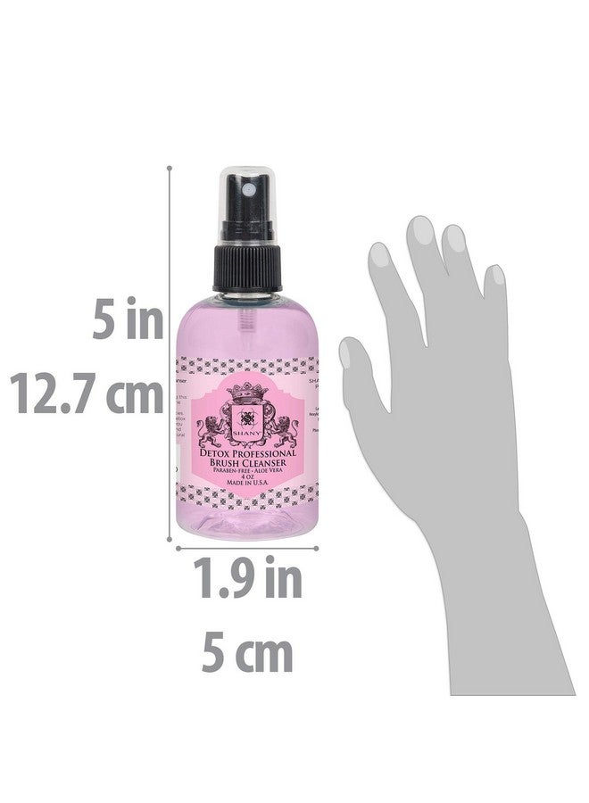 Shany SHANY DETOX Professional Makeup Brush and Sponge Shampoo, Brush Cleanser, Removes dirt, Makeup from brushes and Sponges - Paraben Free, Vegan, Cruelty Free - Instant Dry - 4oz  - Image 4