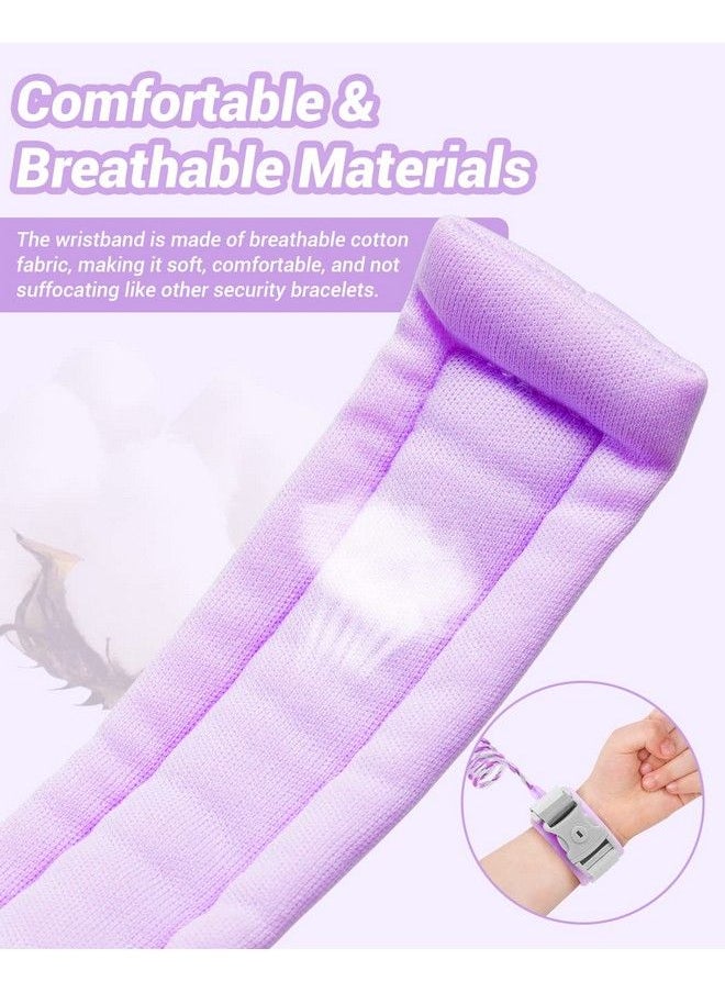 Dr.Meter - Kids Leash For Toddler Dr.Meter Reflective Anti Lost Wrist Link With Key & Lock 8.2Ft Safety Wristband Child Walking Harness For Supermarket Mall Airport Amusement Park Zoo Travel Purple - Image 1