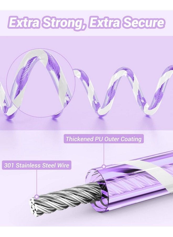 Dr.Meter - Kids Leash For Toddler Dr.Meter Reflective Anti Lost Wrist Link With Key & Lock 8.2Ft Safety Wristband Child Walking Harness For Supermarket Mall Airport Amusement Park Zoo Travel Purple - Image 1