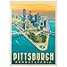 MyPuzzle.com MyPuzzle Pittsburgh PA Birds Eye View Vintage Poster Premium 1000 Piece Jigsaw Puzzle for Adults - Image 2