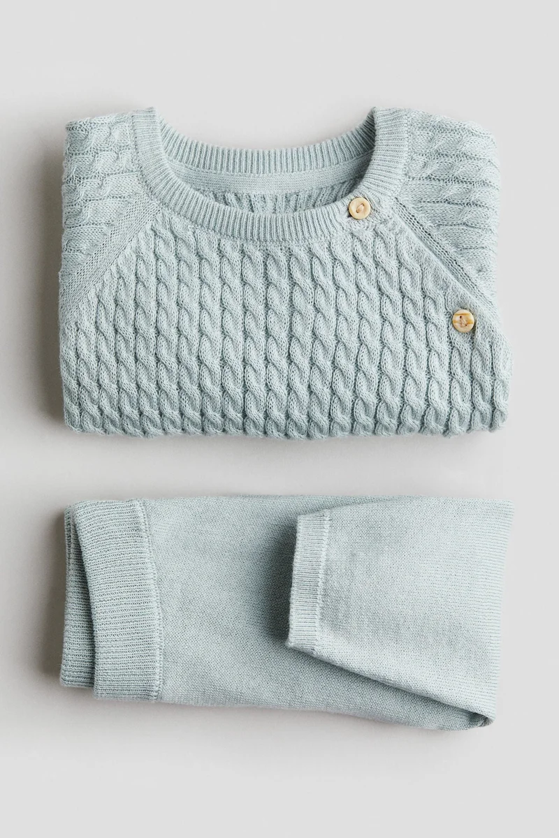 اتش اند ام طقم قطني من قطعتين