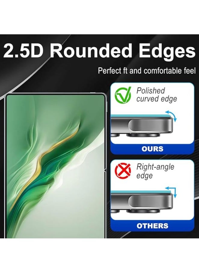 Muzz Tempered Glass for Honor MagicPad 2 12.3 Screen Protectors [No Bubbles] [9H Hardness] [Scratch Resistant] Protector Film Tempered Glass Film For Honor MagicPad 2 Transparent (2 Pack)  - Image 4
