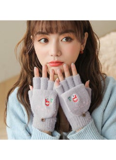 Women's Warm Plush Windproof And Cold Proof Lovely Gloves