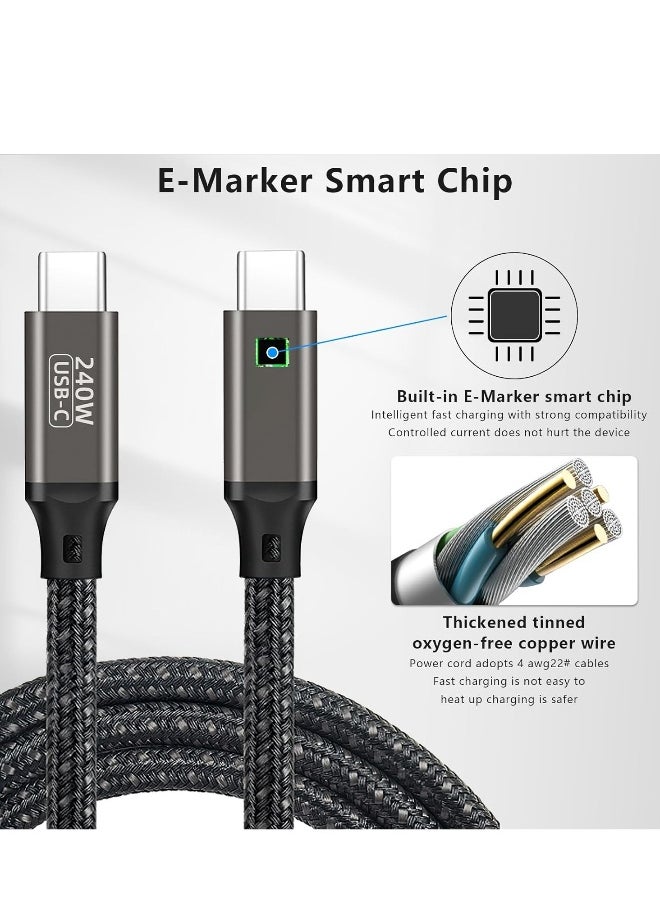 Generic - Link Cable 10 FT for Apple Vision Pro, USB-C to USB-C, PD 3.1 240W Fast Charging Cord for Vision Pro, High-Speed PC Data Transfer, Premium Apple Vision Pro Accessories, 1 Pcs - Image 1