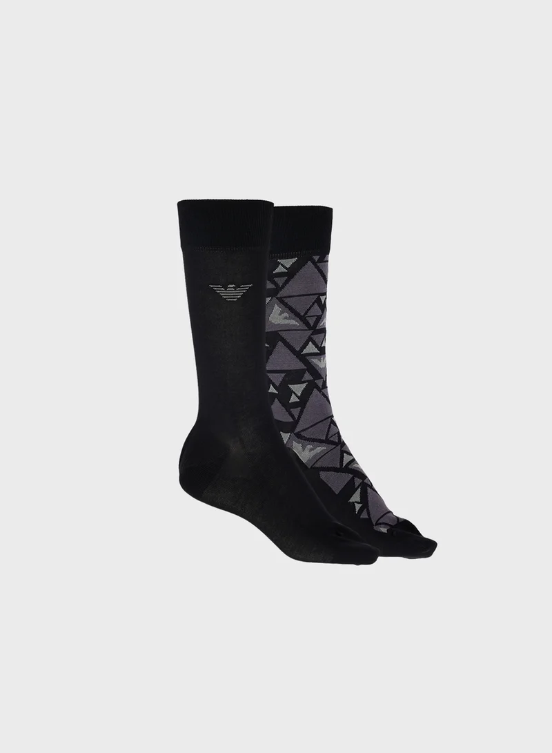 امبوريو ارماني 2 Pack Shorts Socks