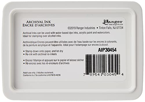 Ranger Archival Ink AIP30454 Manganese Archival Dye Permanent Waterproof Ink Pad, Blue - Image 2