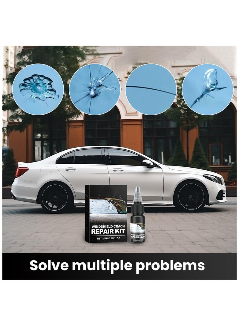 Zikra Upgrade Windshield Crack Repair Kit, Cracks Gone Glass Repair Kit, Windshield Crack Repair Fluid Window Automotive Windscreen Tool, Car Glass Repair Glue Scratch Chip Cracks Repair Kit (1 Set) - Image 4