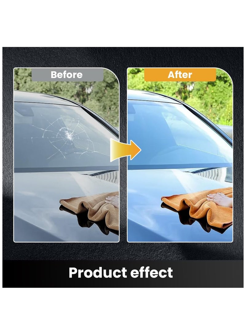 Zikra Upgrade Windshield Crack Repair Kit, Cracks Gone Glass Repair Kit, Windshield Crack Repair Fluid Window Automotive Windscreen Tool, Car Glass Repair Glue Scratch Chip Cracks Repair Kit (1 Set) - Image 3