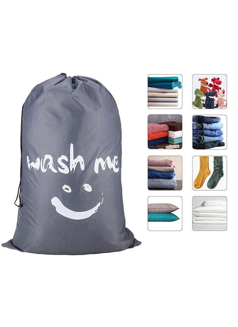 Rubik 2-Pack Wash Me Laundry Bag, Extra Large Machine Washable Travel Dirty Clothes Storage Organizer Basket Drawstring Closure 100 x 69cm  - Image 2