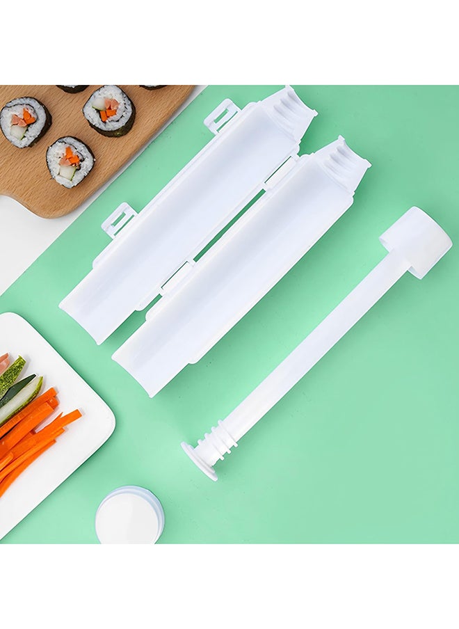 Home Pro - Homepro Sushi Making Kit Quick Sushi Maker Machine Sushi Maker Roller Roll Rice Food Grade Material Ideal For Beginners Pack Of 1 - White 29x7 cm - Image 1