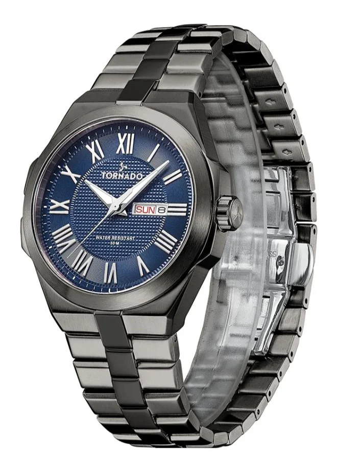 TORNADO Tornado CLASSIC ANALOG T8007-XBXN Men's Analog Display Watch & Stainless Steel Strap Grey
