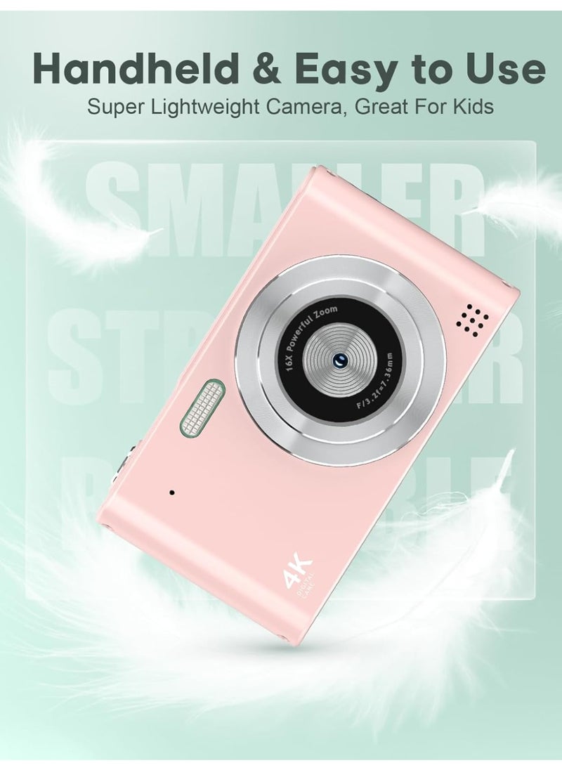 IqwiCam Digital Camera, Digital Point and Shoot Camera with 16X Zoom Anti Shake, Compact Small Camera for Boys Girls Kids  - Image 2