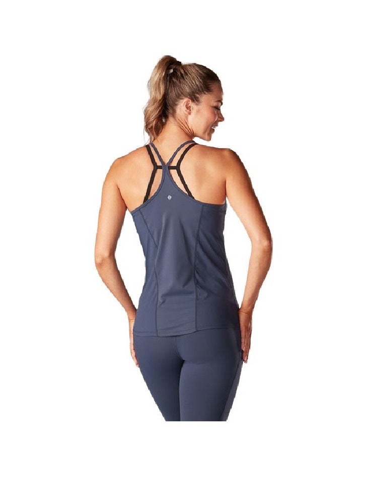 Tavi Noir Tavi Ribbed Tank Navy - Image 3