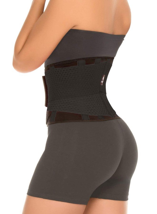 Tecnomed Back Support Belt for Men & Women - Latex Lumbar Support Back Brace for Lower Back Pain Relief, Sciatica, Herniated Disc -All Day Comfort & Support for Work, Gym and Play Black - Image 4