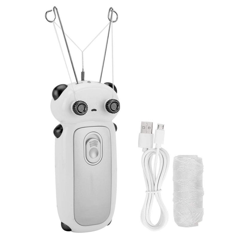 cheekyglo Electric Facial Hair Remover, Usb Cotton Thread Epilator For Cheek, Physical Cotton Thread For Epilator(BlackAndWhite)Blackandwhite - Image 1