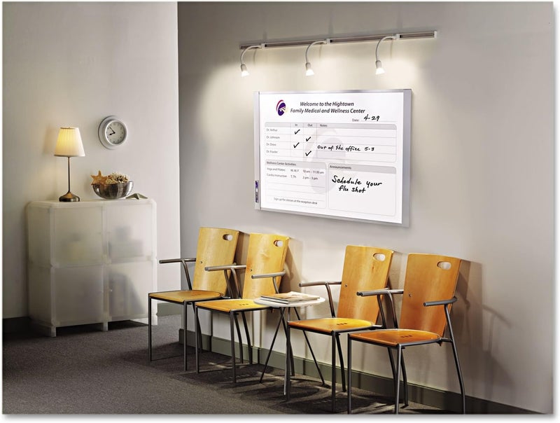 Quartet Inview Custom Whiteboard 375 x 23 Inches 5 Inch Graphite Frame 72982 - Image 4