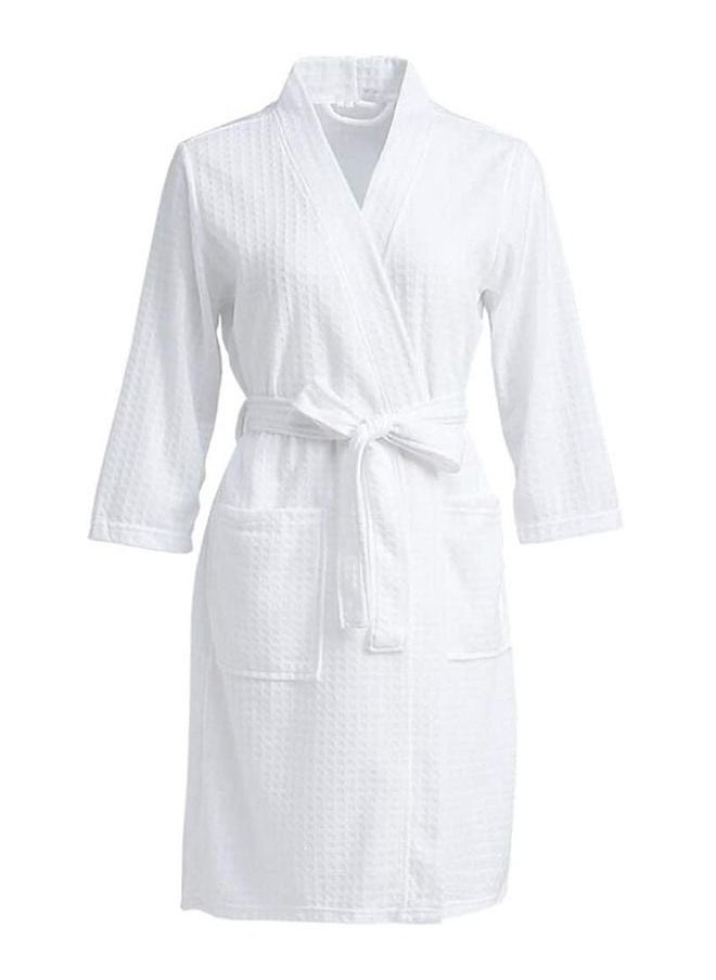 Arabest - Fashion Waffle Weave Bathrobes, Couple Robes, Kimono Robes with Soft Shine Pockets Bathrobes Bathrobe Pajamas Bath Towels, Bathroom, Resort Hotel Spa, Great for After Shower or Swim - Image 1