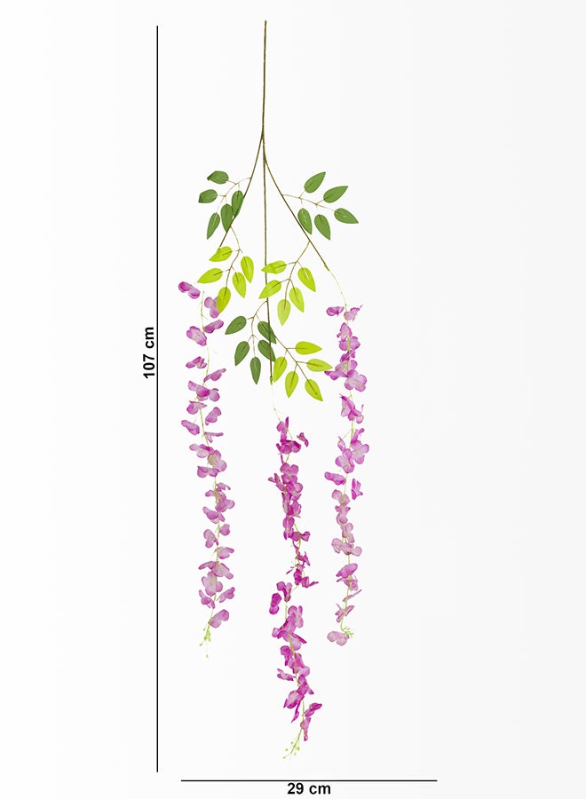 Noon East Wisteria 12pc Flower Stick with 36 branches – Purple | 107cm Artificial Flower Stick | Ideal for Wedding, Living Room Decor, Hotel, Party Decoration, and DIY Décor - Image 3