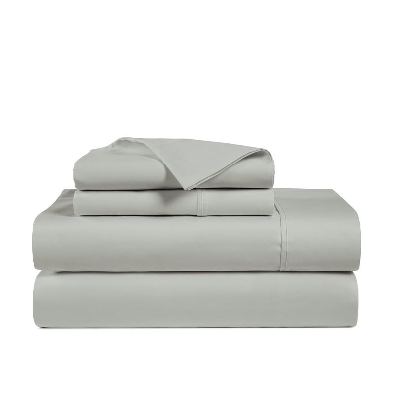 Minor Monkey 100% Egyptian Cotton Sheets Queen Size 1000 Thread Count 4 PC Light Grey Cotton Sheets for Queen Bed Soft Cooling Extra Long Staple Luxury Hotel Sheets Fits Upto 16  Deep Pocket - Image 1