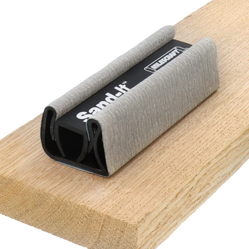 Milescraft 1622 â€“ Sand-It Multi-Surface Sanding Block. Sand Flat, Concave, Convex & Round Surfaces or Fit into Tight Spaces. Accepts any Â¼ Sheet of Sand Paper. 150 Grit Sand Paper Included - Image 3