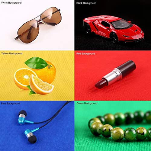 DEPTHLAN Photo Light Box 10" Portable Folding Photography Light Tent kit with 2 Light Bar -40pcs LED Light and 6 Kinds Color Backgrounds for Small Size Items (10 inch - White) - Image 4