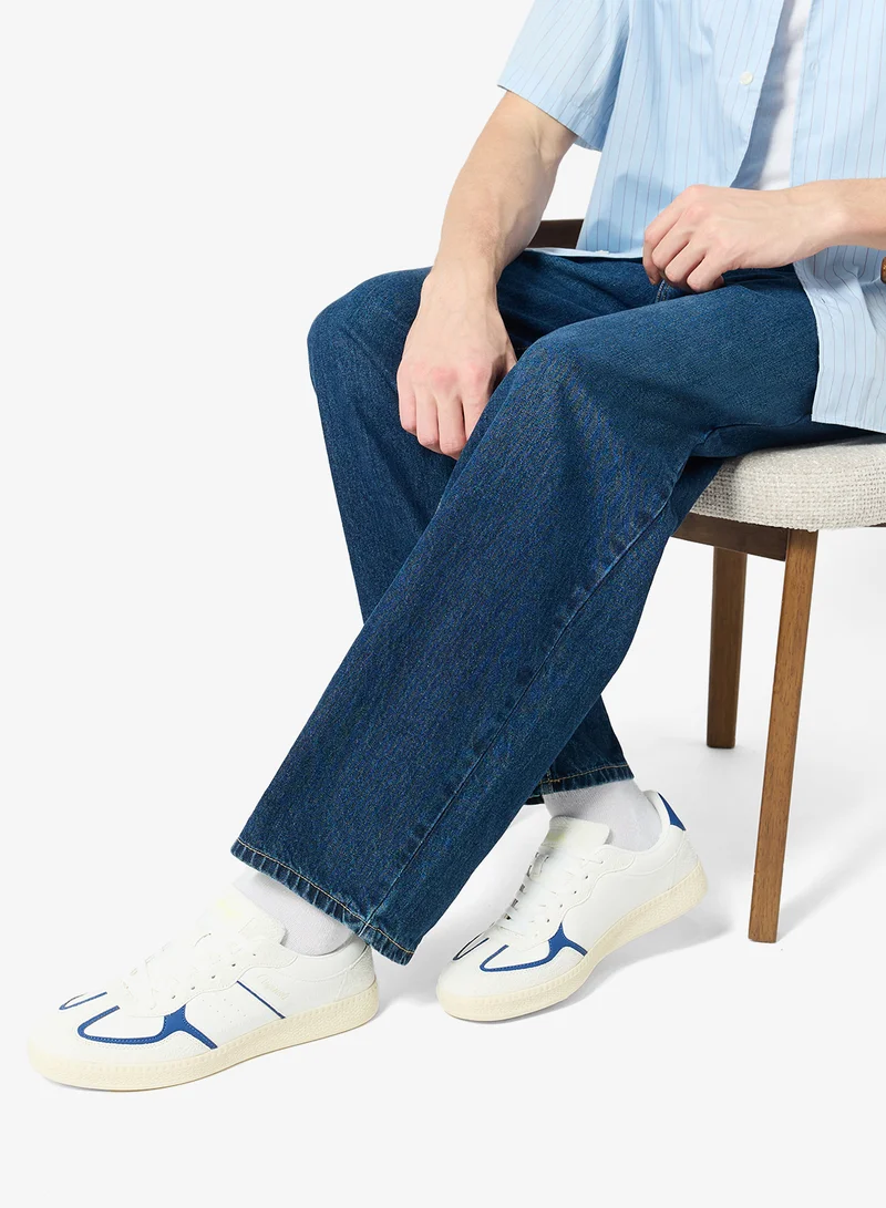 JACK & JONES White Casual Low Top Sneakers for Men | Best Price UAE