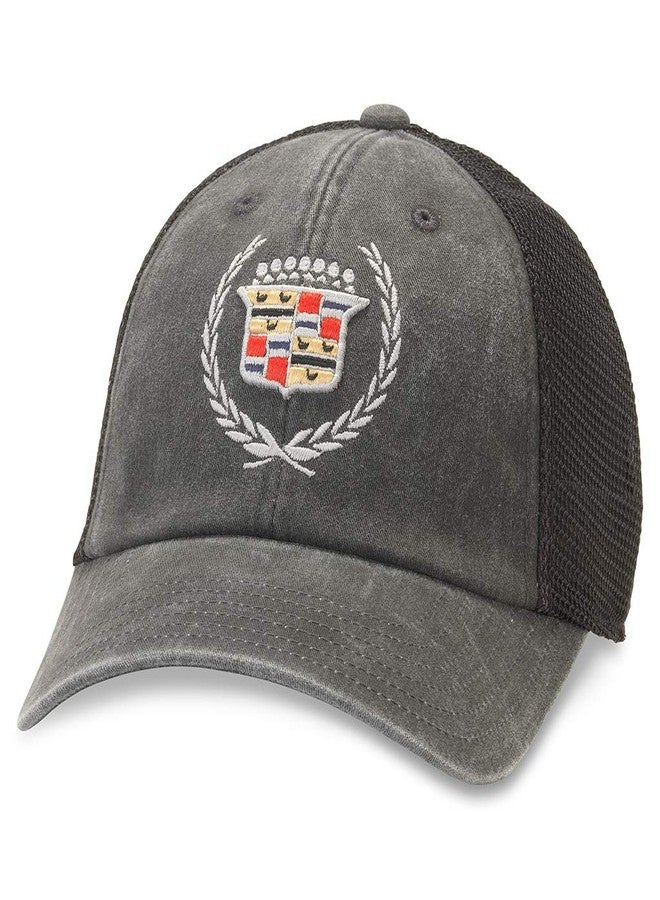 AMERICAN NEEDLE Raglan Bones Cadillac Trucker Hat (GM-1909B-BLK) - Image 1
