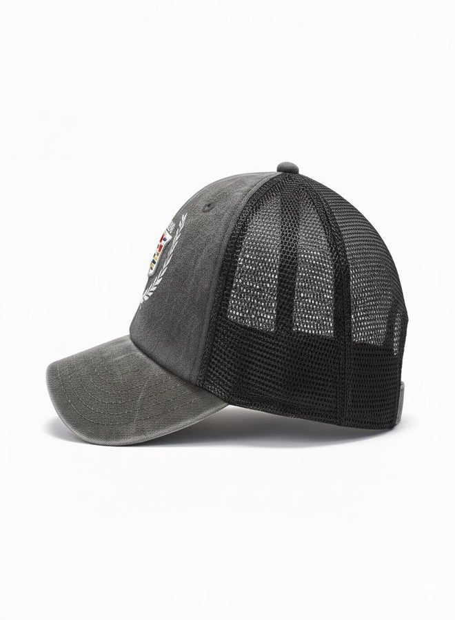 AMERICAN NEEDLE Raglan Bones Cadillac Trucker Hat (GM-1909B-BLK) - Image 2