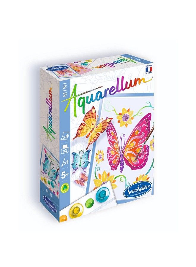 Sento Sphere Mini Aquarellum Butterflies Watercolor Paint Set - Image 2