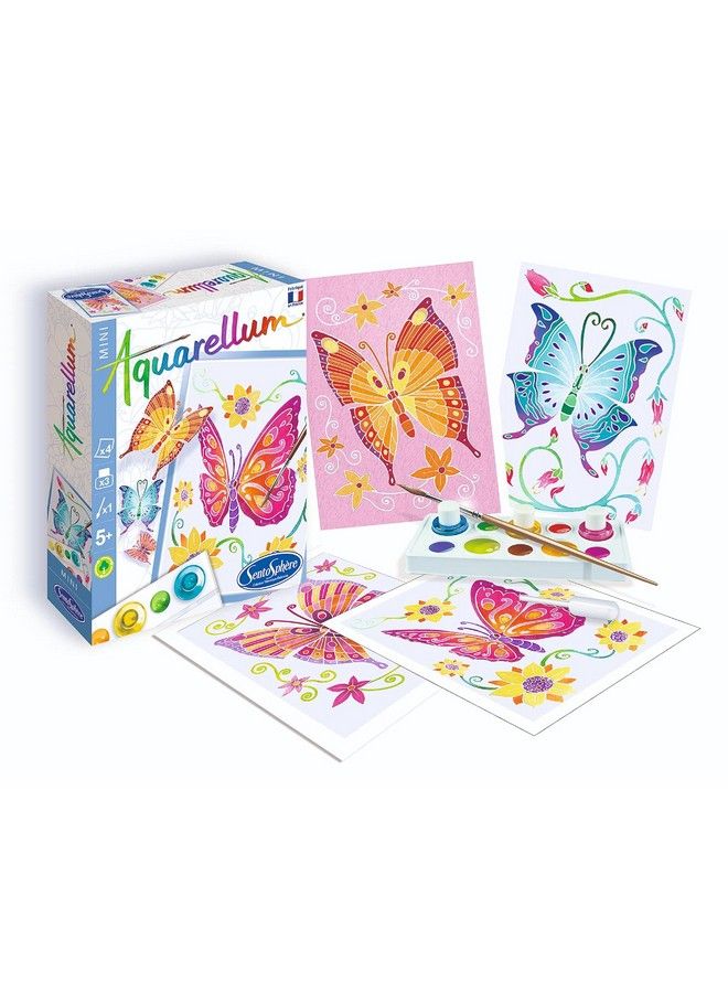 Sento Sphere Mini Aquarellum Butterflies Watercolor Paint Set - Image 3