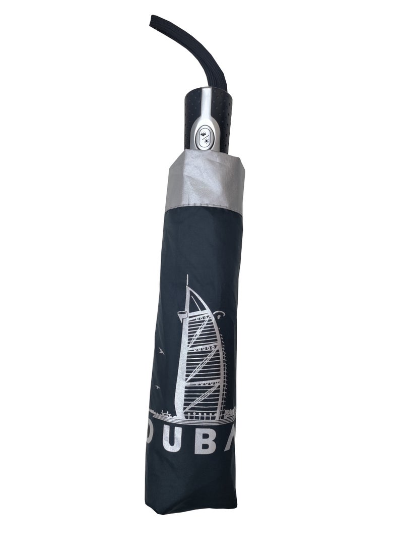 Hello - 3Fold Automatic Open Logo Printed Umbrella - Image 1