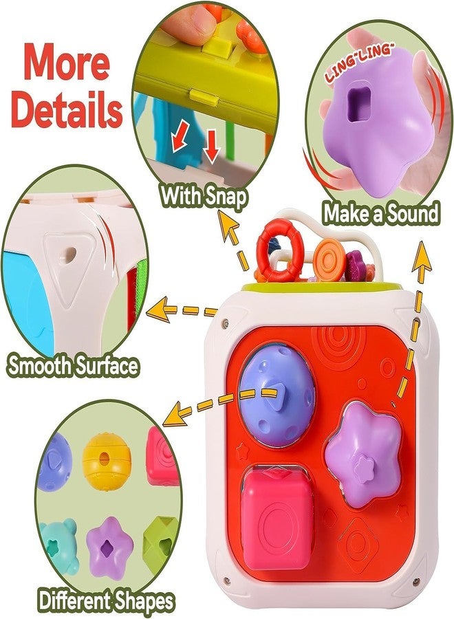 ToyTastic Montessori 7 in 1 Baby Sensory Toy for Kids - Educational Learning Shape Sorter, Activity Stacking, Interactive Fine Motor Skill Development - Multicolor - Image 5