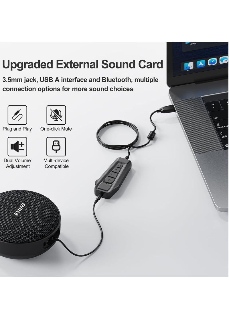 Generic - USB External Sound Card for Gaming and Chat with 7.1 Surround Sound for PC PS4 Nintendo Switch - Image 1