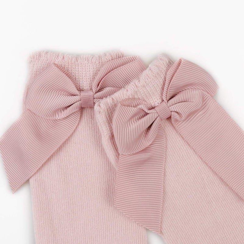 DRESHOW جوارب بيوكو للأطفال بطول الركبة للفتيات جوارب فستان للأطفال جوارب قطنية للأطفال الرضع - Image 2