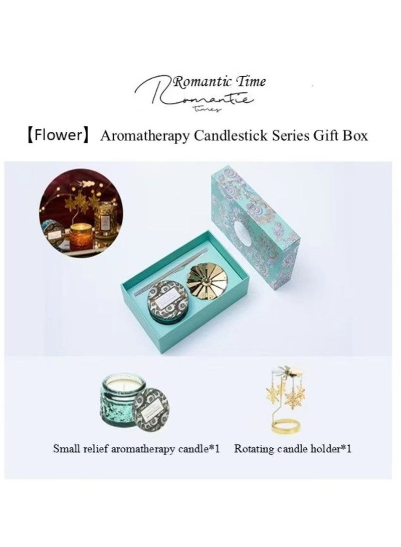 Scented Candle(Aromatherapy Candle Fragrance name: Monet Garden ) with  candle holder gift box - Image 2