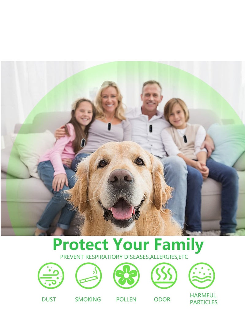 KASTWAVE Portable and Personal Air Purifier Necklace, Wearable Negative Ionizer Generator Air Cleaner, Home Travel Ionizer for Adults and Kids - Image 3