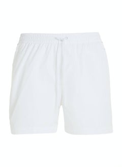 CALVIN KLEIN Calvin Klein Men's Swim Shorts - Medium Drawstring - Swimwear - Polyester , White  - Image 2