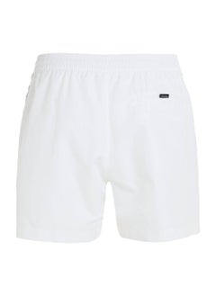 CALVIN KLEIN Calvin Klein Men's Swim Shorts - Medium Drawstring - Swimwear - Polyester , White  - Image 5