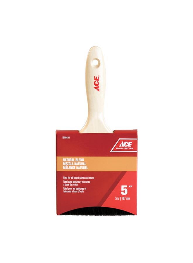 ACE Natural Blend Wooden Handle Paint Brush Beige and Black 5inch 1999839