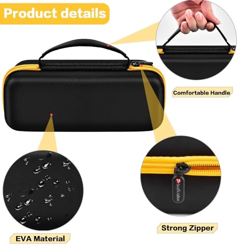 PSofcake Case Compatible with Fanttik X8 for APEX/APEX EV Tire Inflator Portable Air Compressor. Storage Holder for Hafuloky for modari for OlarHike for LOLSSA for Yeskuyan Air Pump (Box Only) - Yellow - Image 3