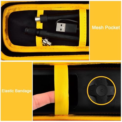 PSofcake Case Compatible with Fanttik X8 for APEX/APEX EV Tire Inflator Portable Air Compressor. Storage Holder for Hafuloky for modari for OlarHike for LOLSSA for Yeskuyan Air Pump (Box Only) - Yellow - Image 4