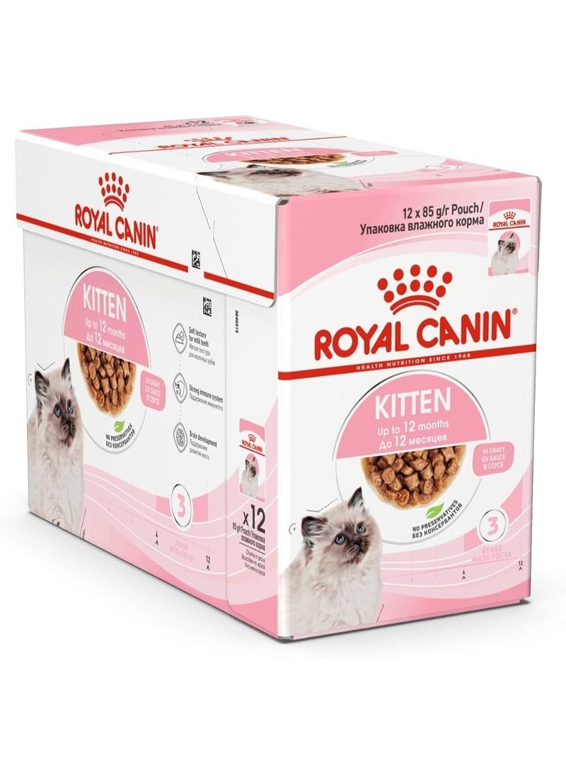 ROYAL CANIN Wet food for kittens in gravy 12X85g - Image 1