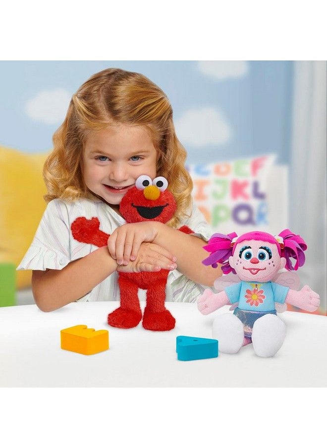 Sesame Street - Friends Elmo And Abby Cadabby 8 Inch 2 Piece Sustainable Plush Stuffed Animals Set Officially Licensed Kids Toys For Ages 18 Month Basket Stuffers Gifts And Presents - Image 1
