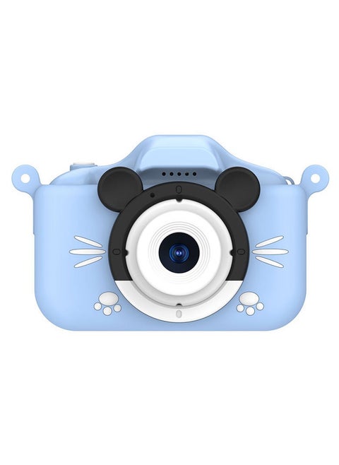 Children's Camera Toy, HD Shockproof Children Video Camera, Anti Fall Portable Camera Toy, Multiple Functions Digital Camera For Girls Boys,(Blue Mickey Mouse HD Dual Lens (No Memory Card))