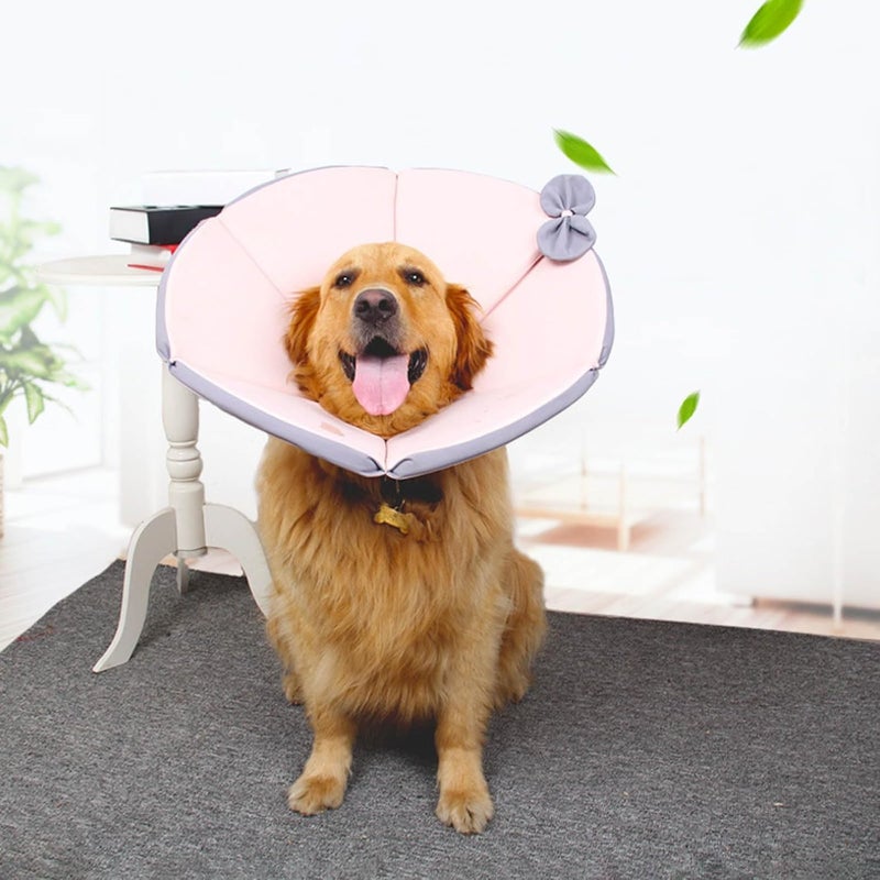 Large Dog Recovery Collar Multiple Size Cone Cats Head Leg Wound Recovery Cone Sticker Type Pet Collar for Dogs - Image 4